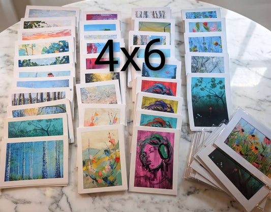 Little Art Bundle: 4x6 (3) + 5x7 (3) prints + FREE SHIP