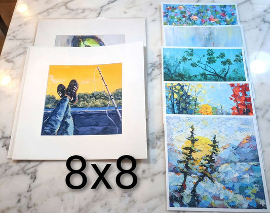 Square Studio Bundle: THREE 8x8 prints + FREE SHIP