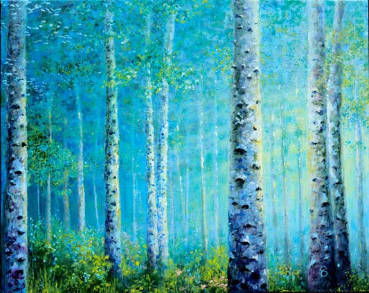 Birch Woods Morning print