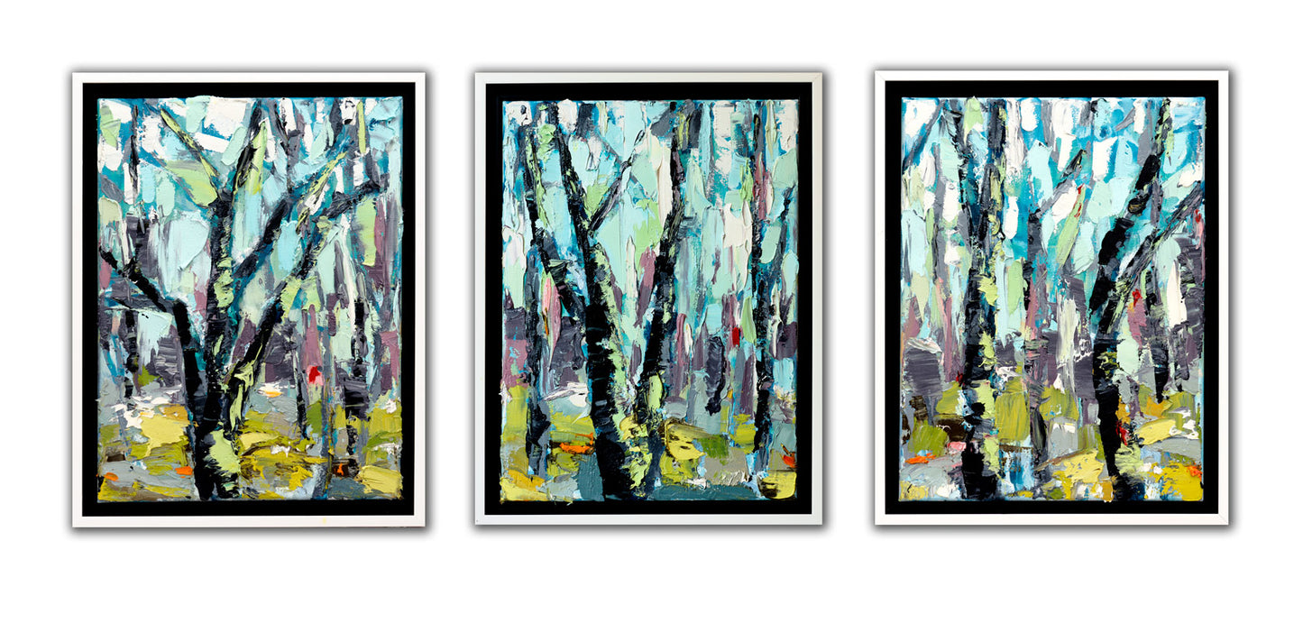Through the Woods Triptych