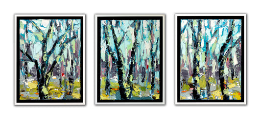 Through the Woods Triptych